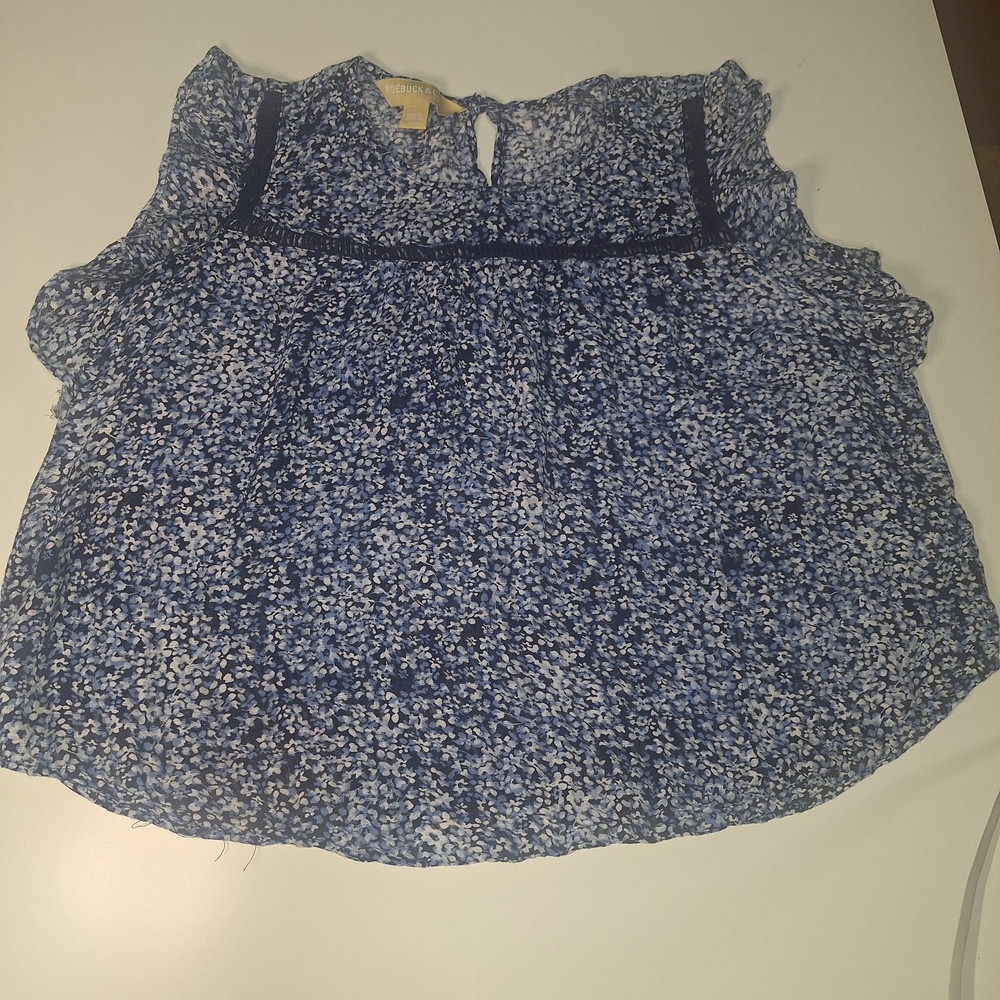 Floral Blue Mini Dress